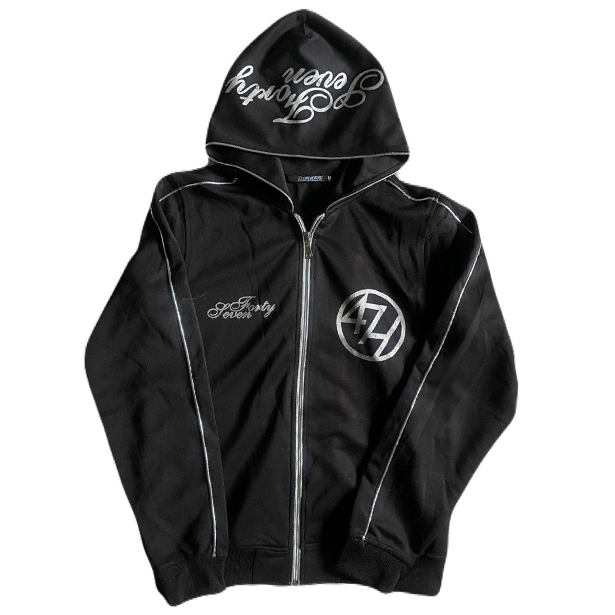 Japanese Brand 2000s CLONE DEVGRU Vkei Japanese Poem Hoodie Y2K Size US S / EU 44-46 / 1 - 2 Thumbnail
