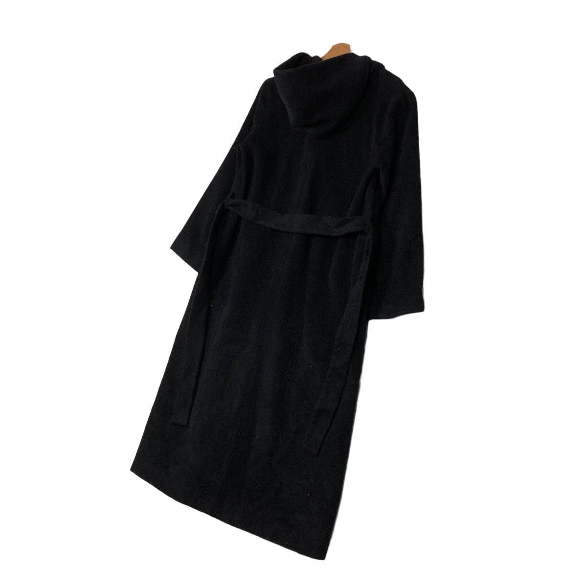 Japanese Brand 🔥Rich Black - Long Fly Wool Herringbone Calvin Klein Coats Size US M / EU 48-50 / 2 - 12 Thumbnail