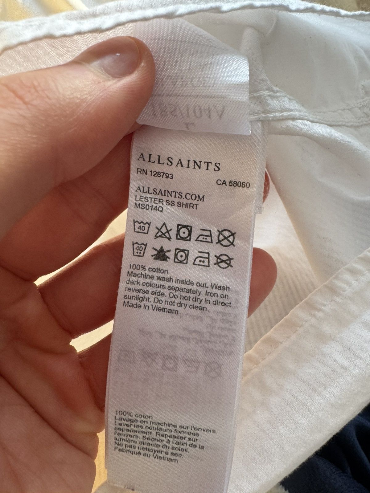 Allsaints ALL SAINTS VINTAGE QUALITY LIGHT POLO SHIRT Size US L / EU 52-54 / 3 - 5 Thumbnail