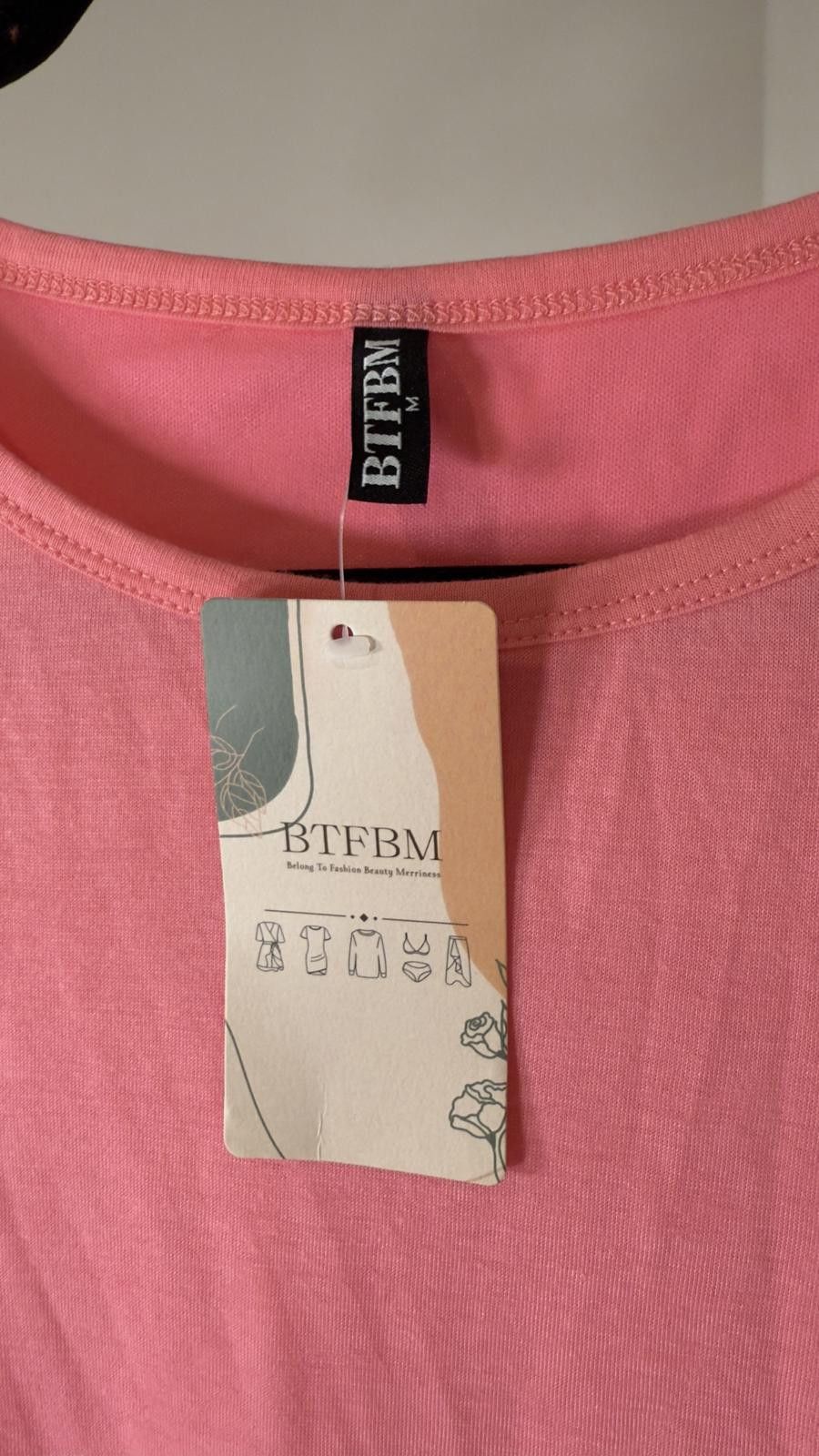 Designer BTFBM Pink Sleeveless Dress Size M / US 6-8 / IT 42-44 - 3 Thumbnail