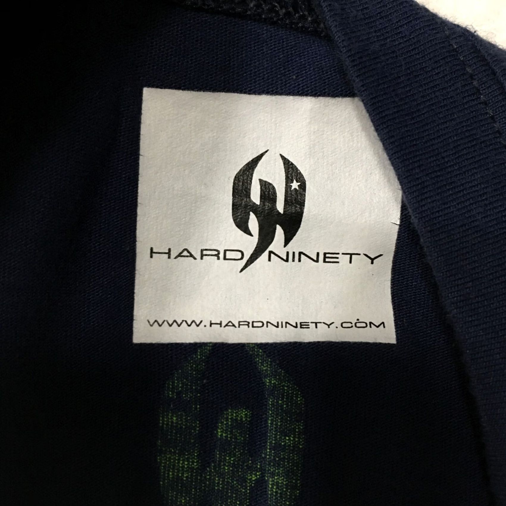 Vintage VINTAGE hard ninety T-Shirt Shirt Blue 80s 90s Band Music USA Mens M Short Sleeve Crew Neck Logo Shirt Size US M / EU 48-50 / 2 - 3 Thumbnail