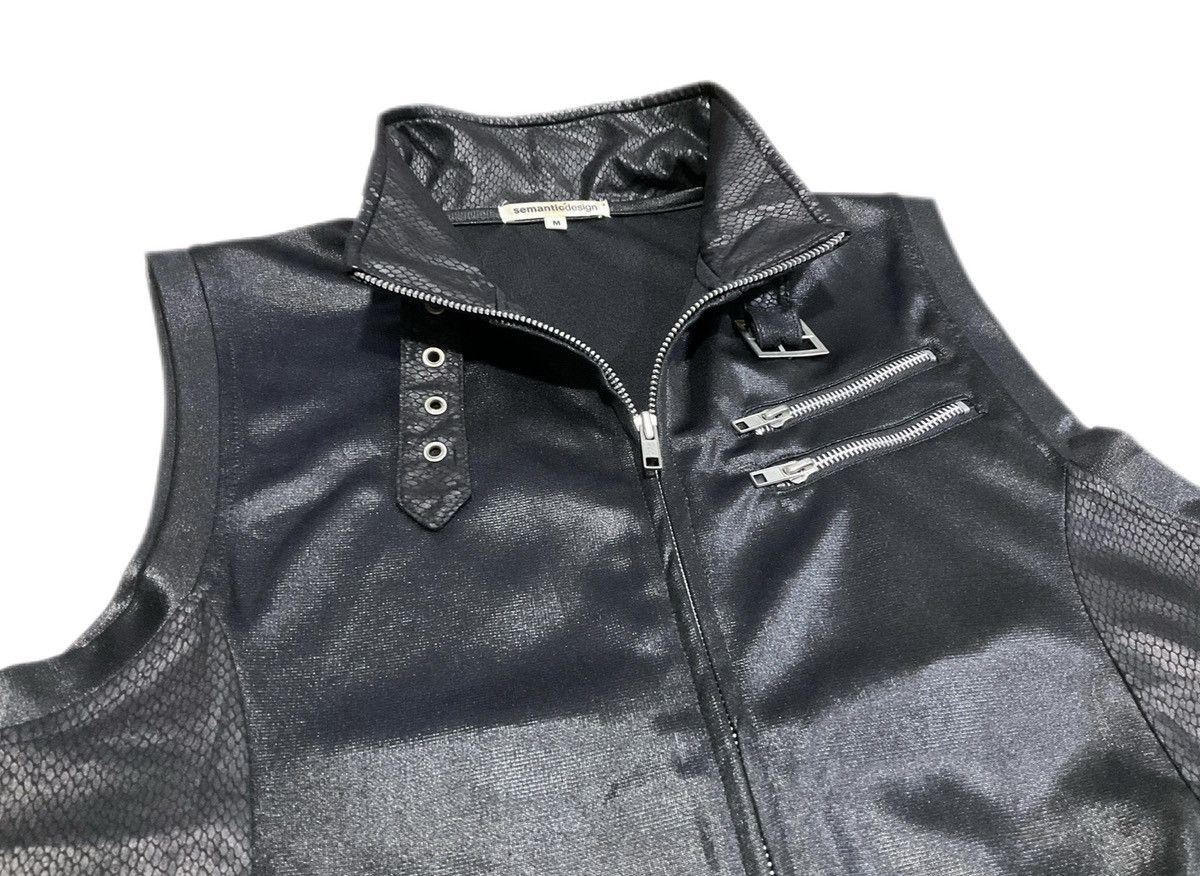 Hysteric Glamour × Japanese Brand × Seditionaries 🔥Sick Y2K Semantic Design Leather Vest Snakeskin Punk Poem Size US M / EU 48-50 / 2 - 6 Thumbnail
