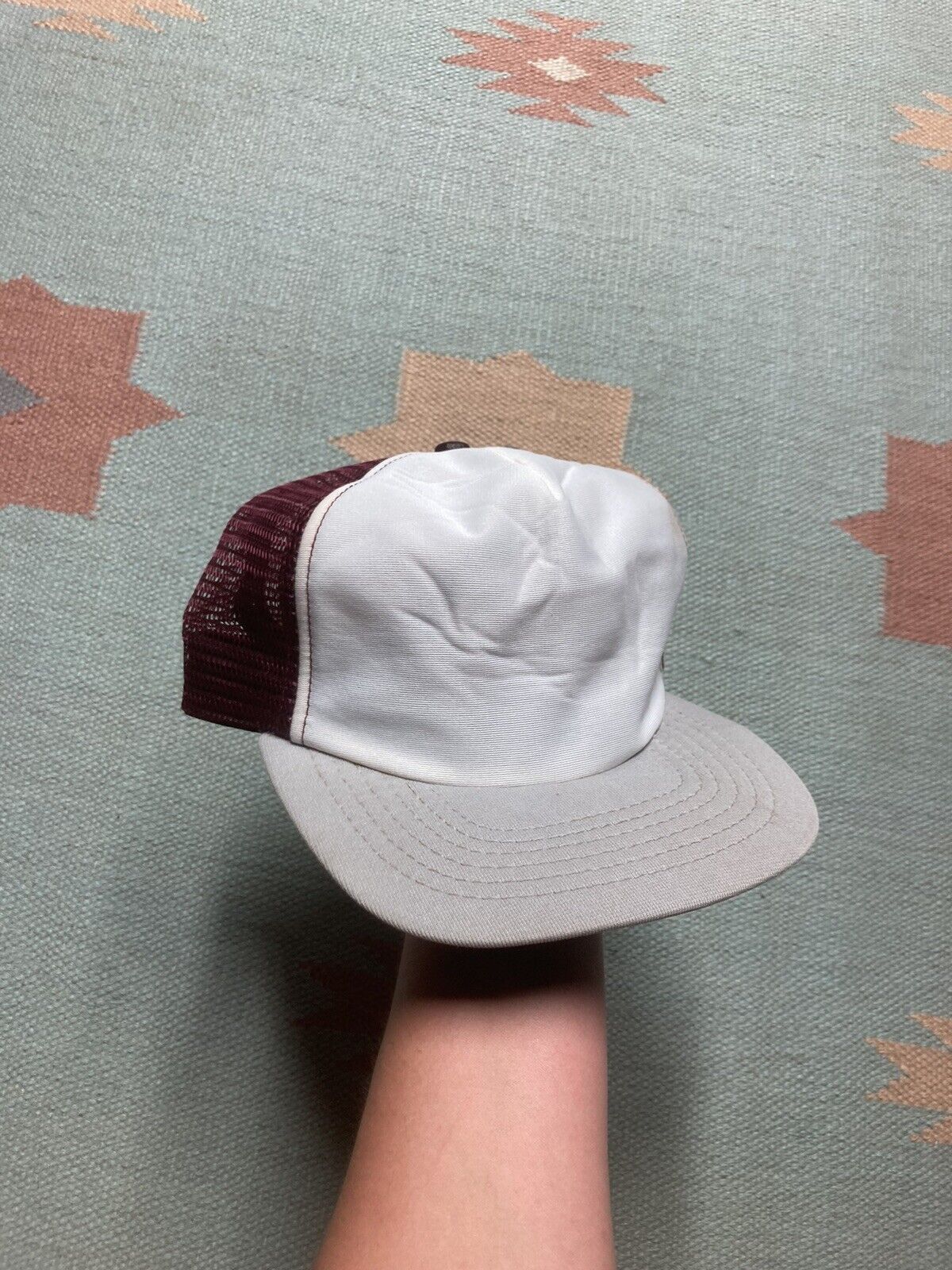 New Era × Vintage VTG 80s trucker hat tri tone new era USA SnapBack pro design Size ONE SIZE - 1 Thumbnail