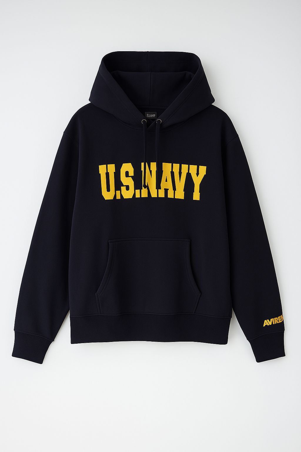 Avirex 2000s - Avirex PX U.S Navy Spellout Navy Fadded Hoodie Size US M / EU 48-50 / 2 - 1 Thumbnail