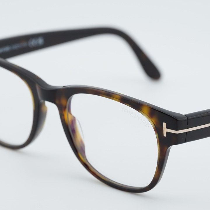 Tom Ford Tom Ford FT5898-B 052 Eyeglasses Havana 50mm Rectangle Frame Size ONE SIZE - 2 Thumbnail