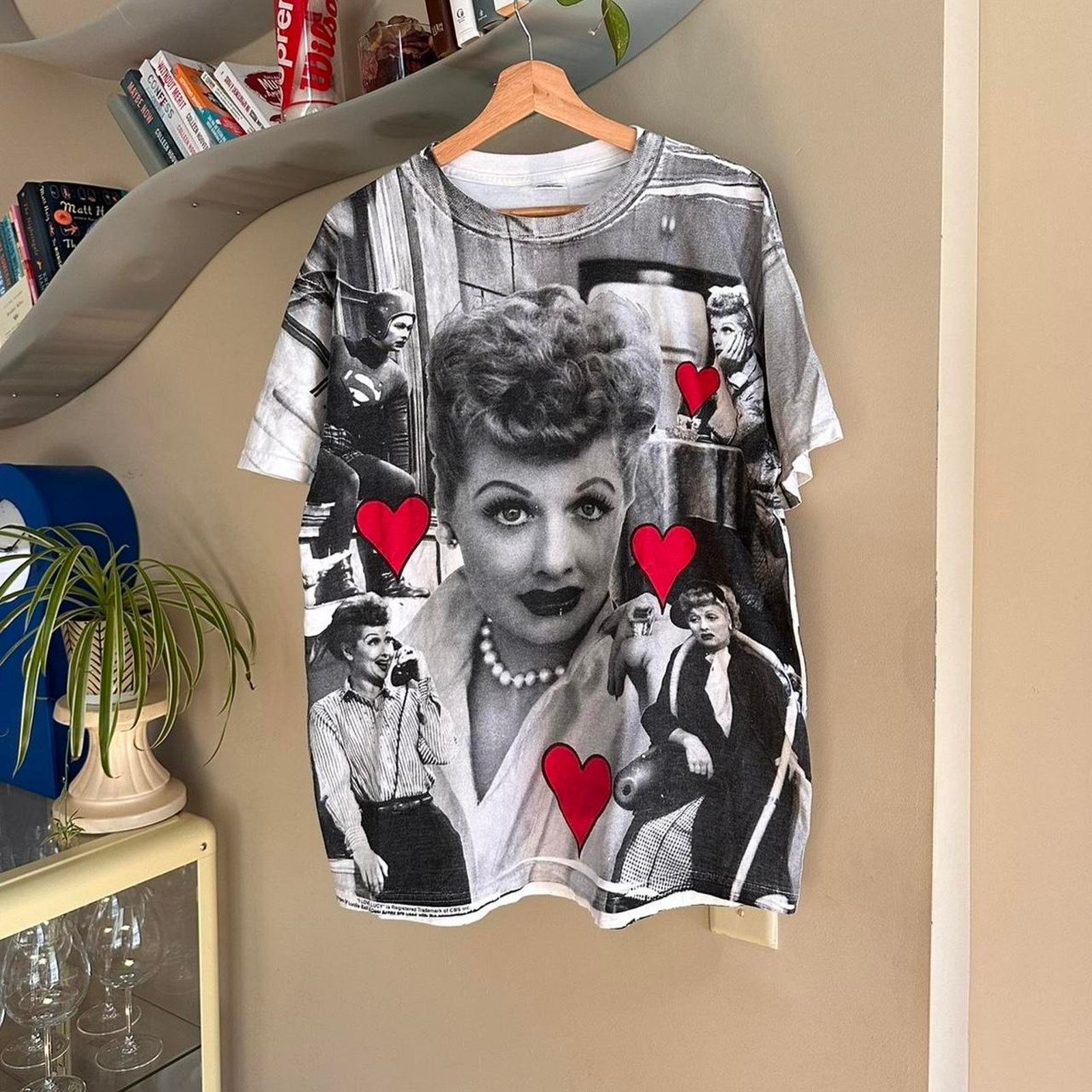Delta × Vintage Vintage 90s I Love Lucy All Over Print Promo Shirt Size US L / EU 52-54 / 3 - 1 Thumbnail