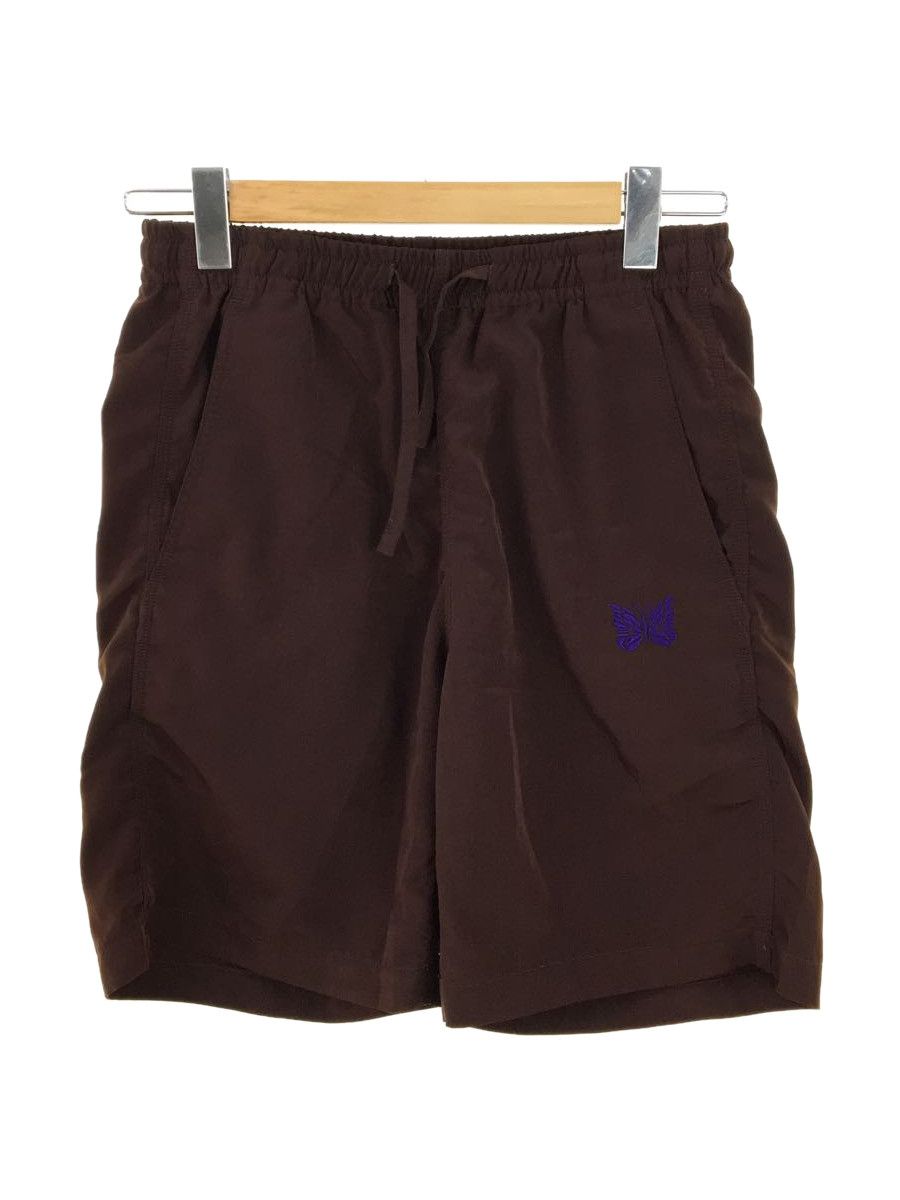 Shorts Brown String Plain Polyester Half Pants