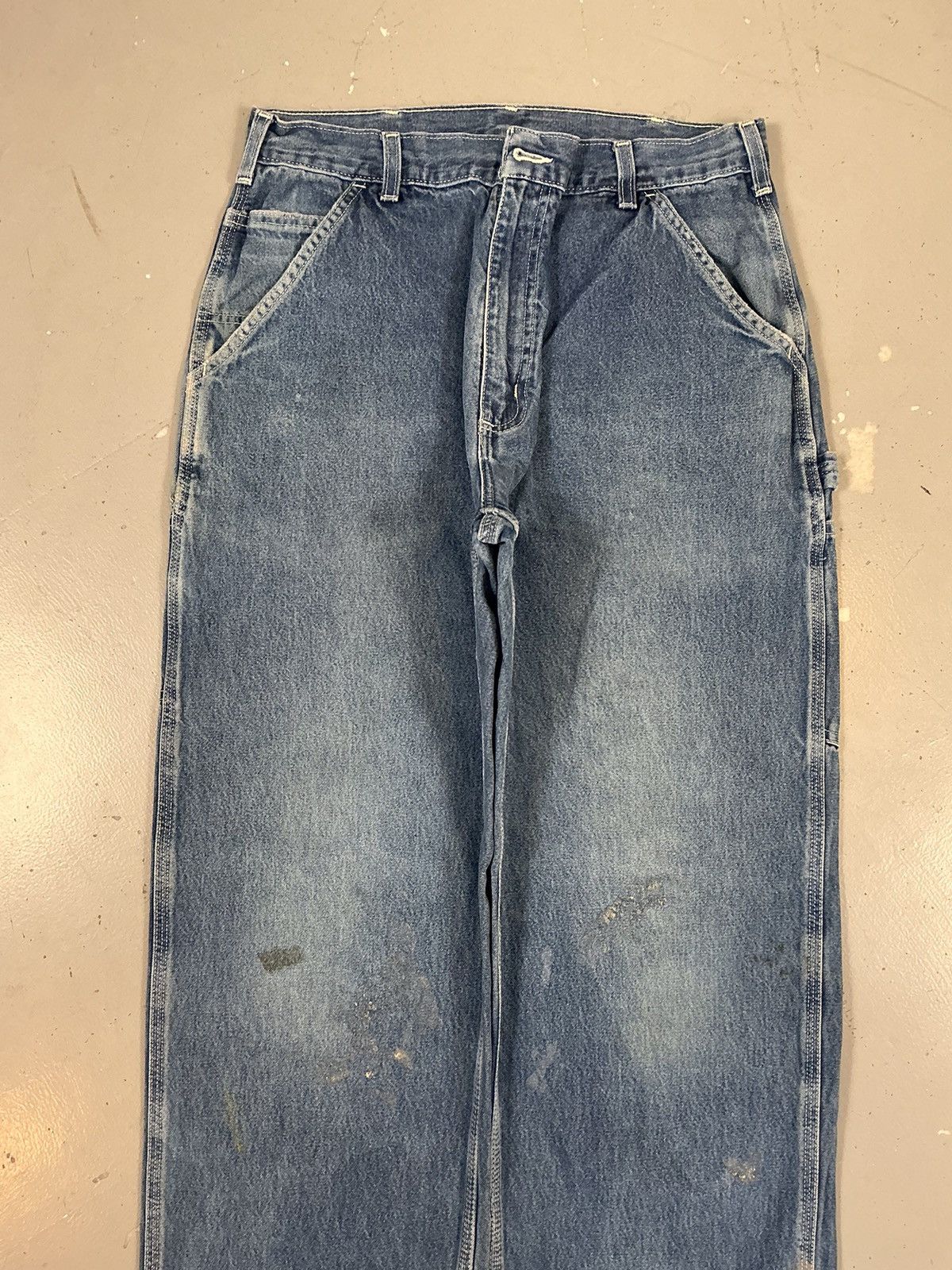 Carhartt × Vintage Vintage Carhartt B13 DST carpenter denim Size US 33 - 5 Thumbnail
