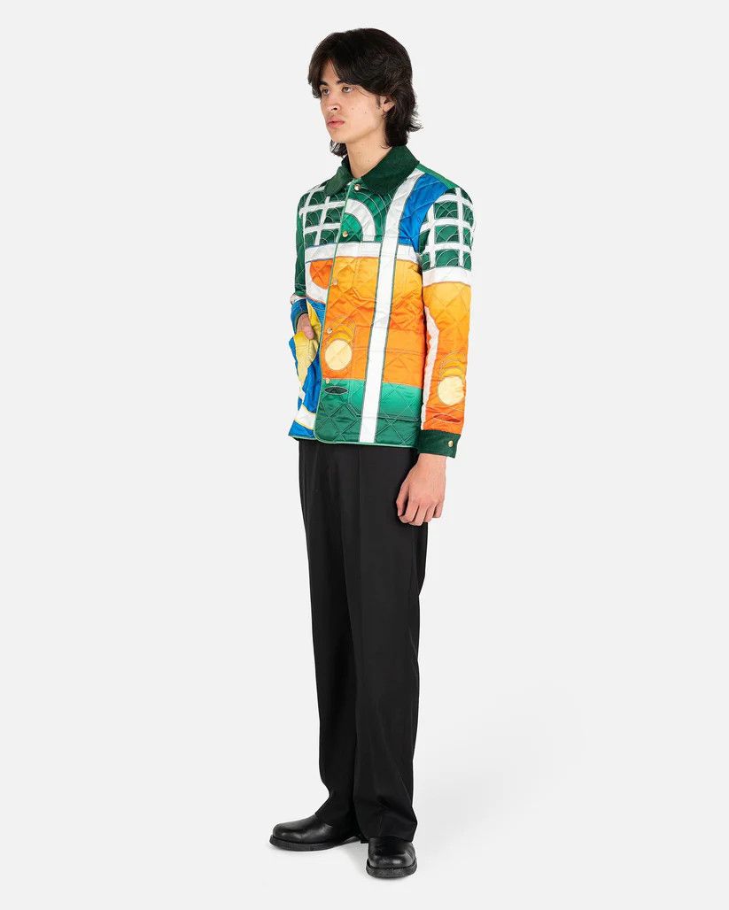 Casablanca o1mle0326 Printed Quilted Hunting Jacket Reve De Tennis Size US M / EU 48-50 / 2 - 6 Thumbnail