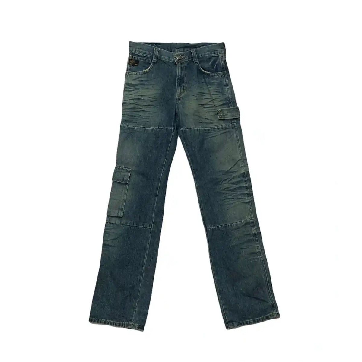 image of W27 L31 Vintage Edwin Jeans Double Knee Work Wear Pants in Blue, Men's