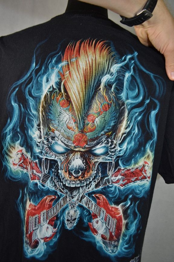 Affliction × Band Tees × Vintage Vintage Rock Chang Punk Clown tee t-shirt XL Size US XL / EU 56 / 4 - 3 Thumbnail