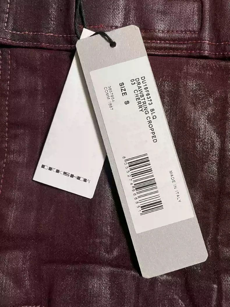 Rick Owens Rick Owens Rick Owens Wax-coated cropped trousers-2507 Size US 30 / EU 46 - 7 Thumbnail