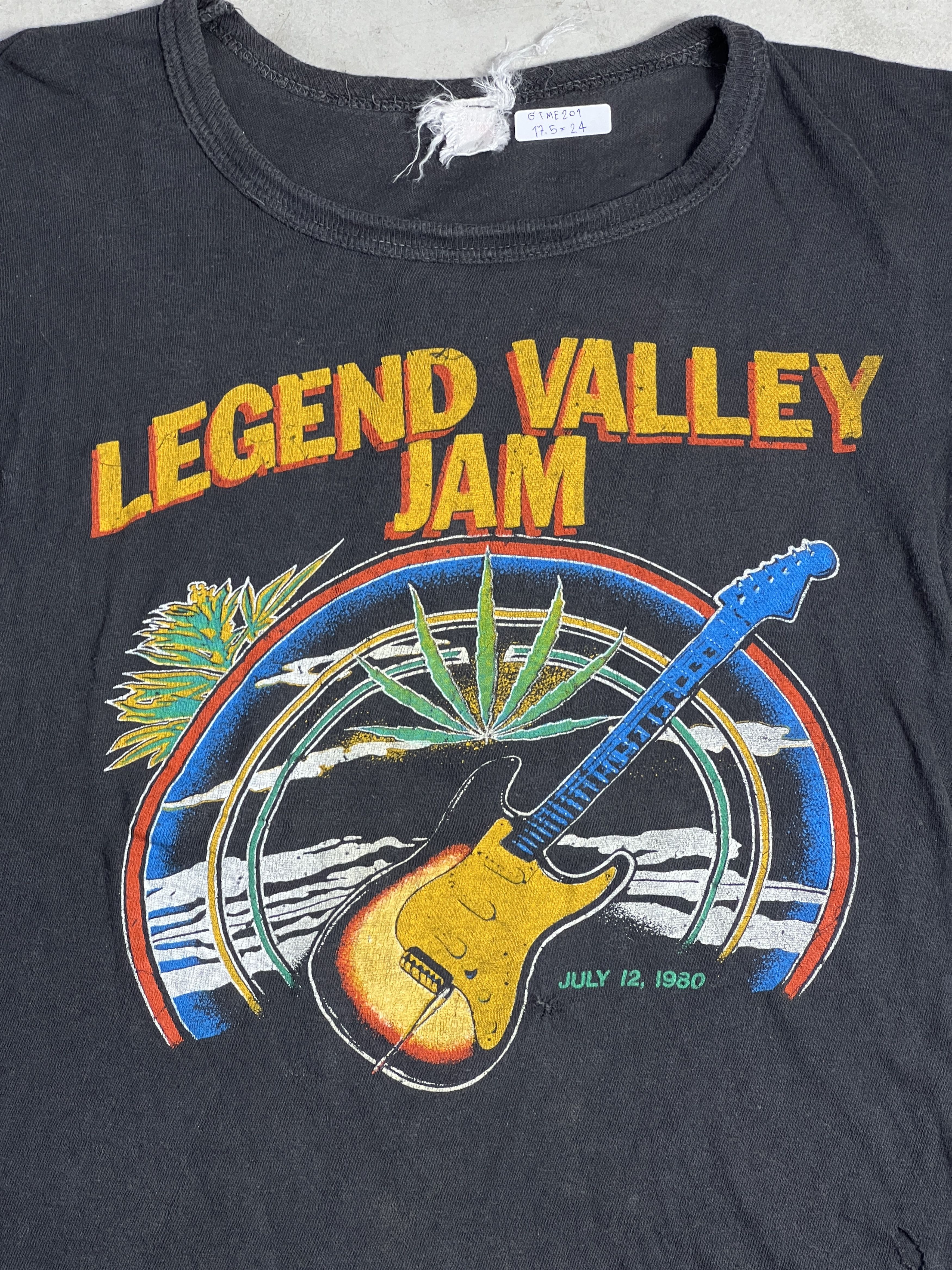 Band Tees × Vintage Vtg 80s Legend Valley Summer Jam Promo Ringer T (M) GTME201 Size US M / EU 48-50 / 2 - 2 Thumbnail