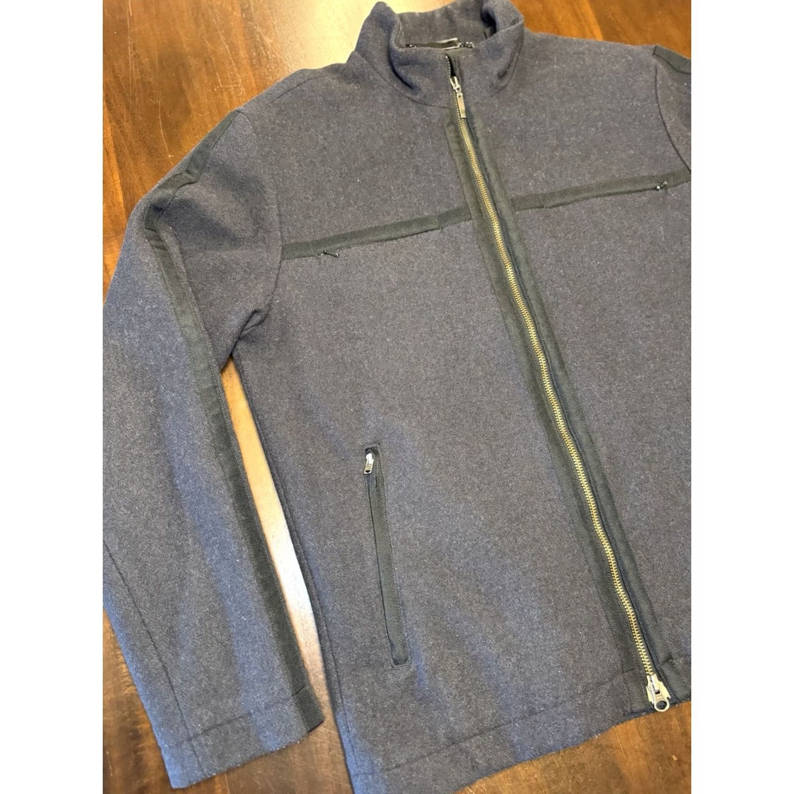 Nike VINTAGE Nike Tiger Woods Bomber Jacket Mens M Gray Wool Blend Zip Up Size US M / EU 48-50 / 2 - 3 Thumbnail