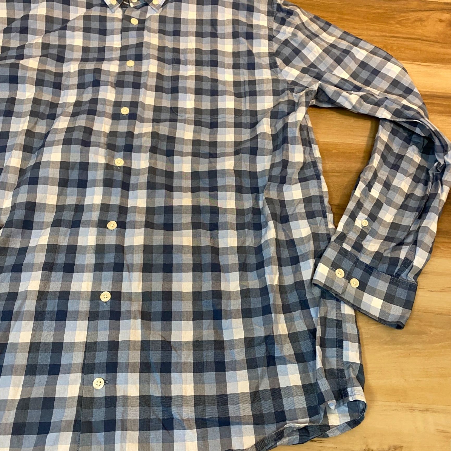johnnie-O johnnie-O Shirt Mens XL Blue Plaid Button-Down Cotton Oxford Long Sleeve Product Title Size US XL / EU 56 / 4 - 6 Thumbnail