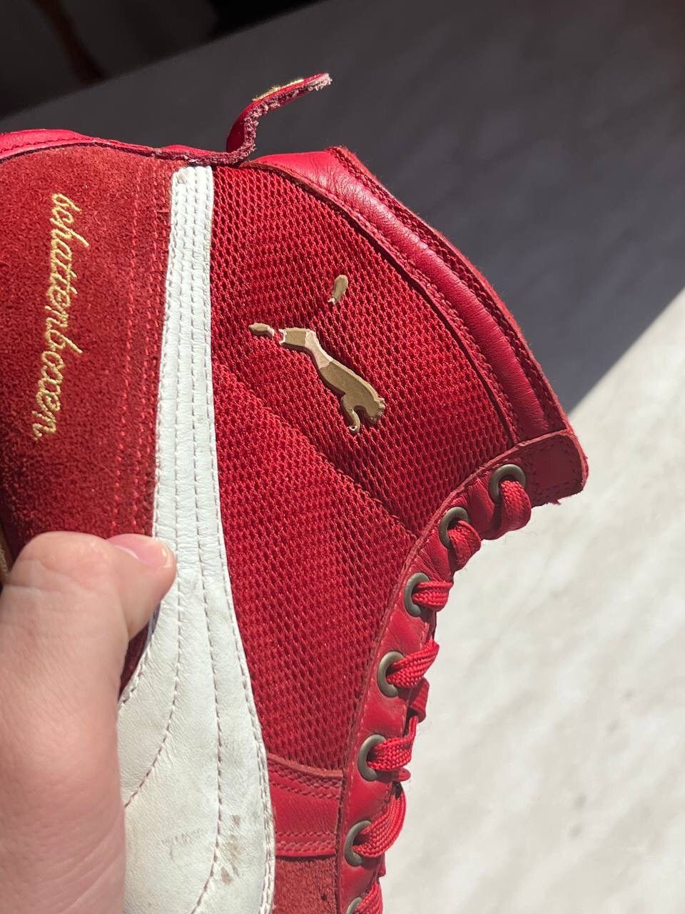 Puma × Vintage Puma Vintage Boxer Schattenboxen High Sneakers Shoes Racing Size US 8 / EU 41 - 9 Thumbnail