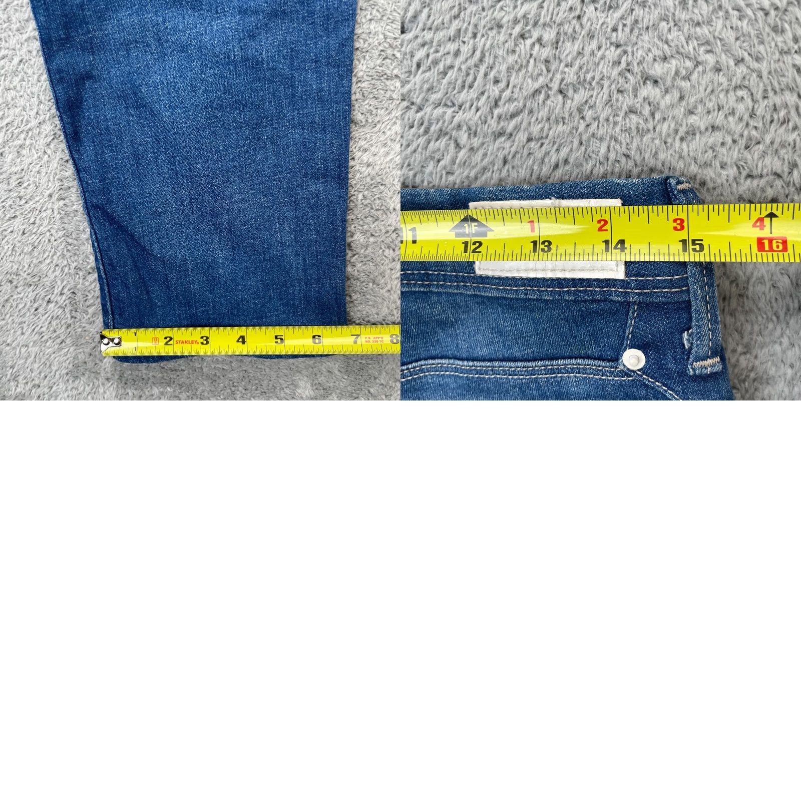 Levi's Levis Jeans Womens Blue Cropped Cotton Stretch Mid Rise Skinny Leg 30x24 Denim Size 30" / US 8 / IT 44 - 8 Thumbnail