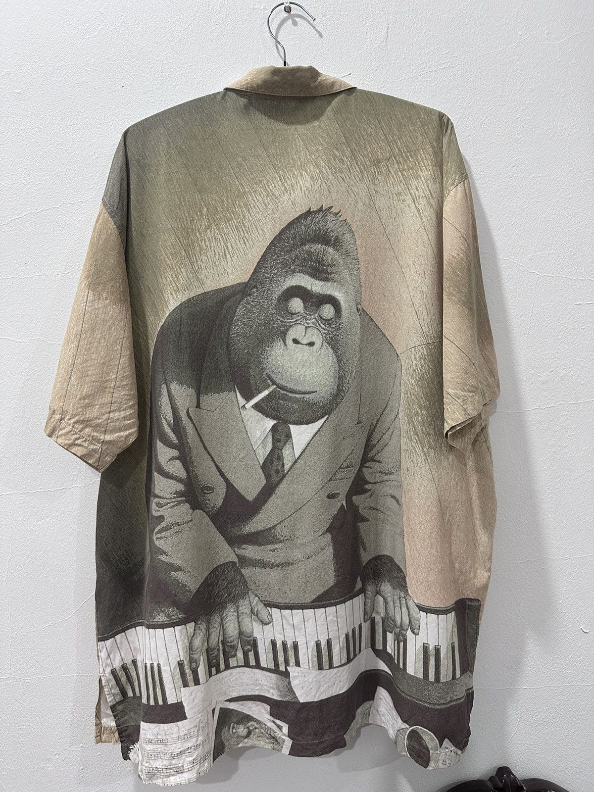 Designer × Japanese Brand 90s Kunio Sato Collection Animal Motive Button Up Shirt Size US L / EU 52-54 / 3 - 2 Thumbnail