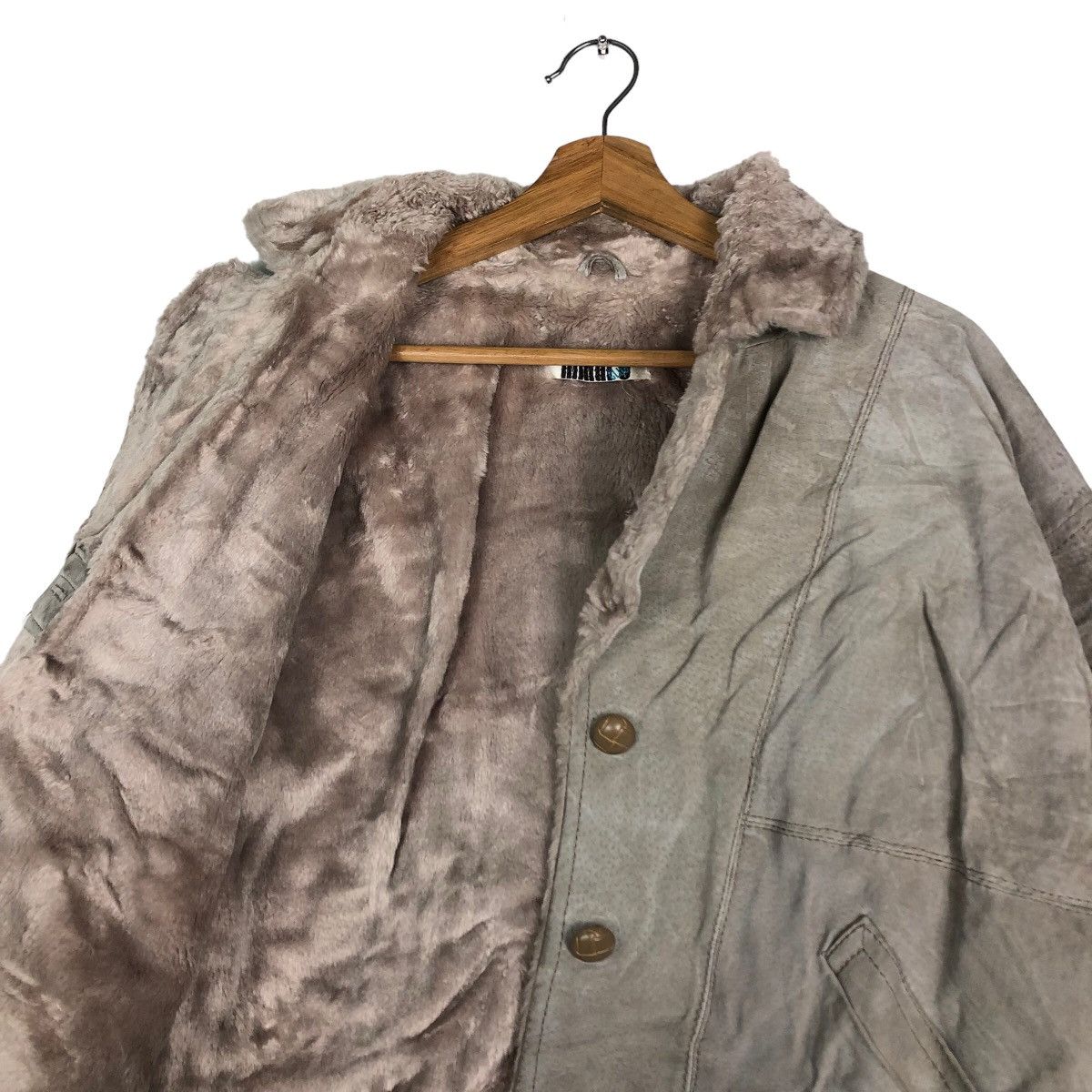 Hysteric Glamour 🔥Vtg Leather Jacket Biker Cropped HG Mink Fur Lining Size US M / EU 48-50 / 2 - 10 Thumbnail