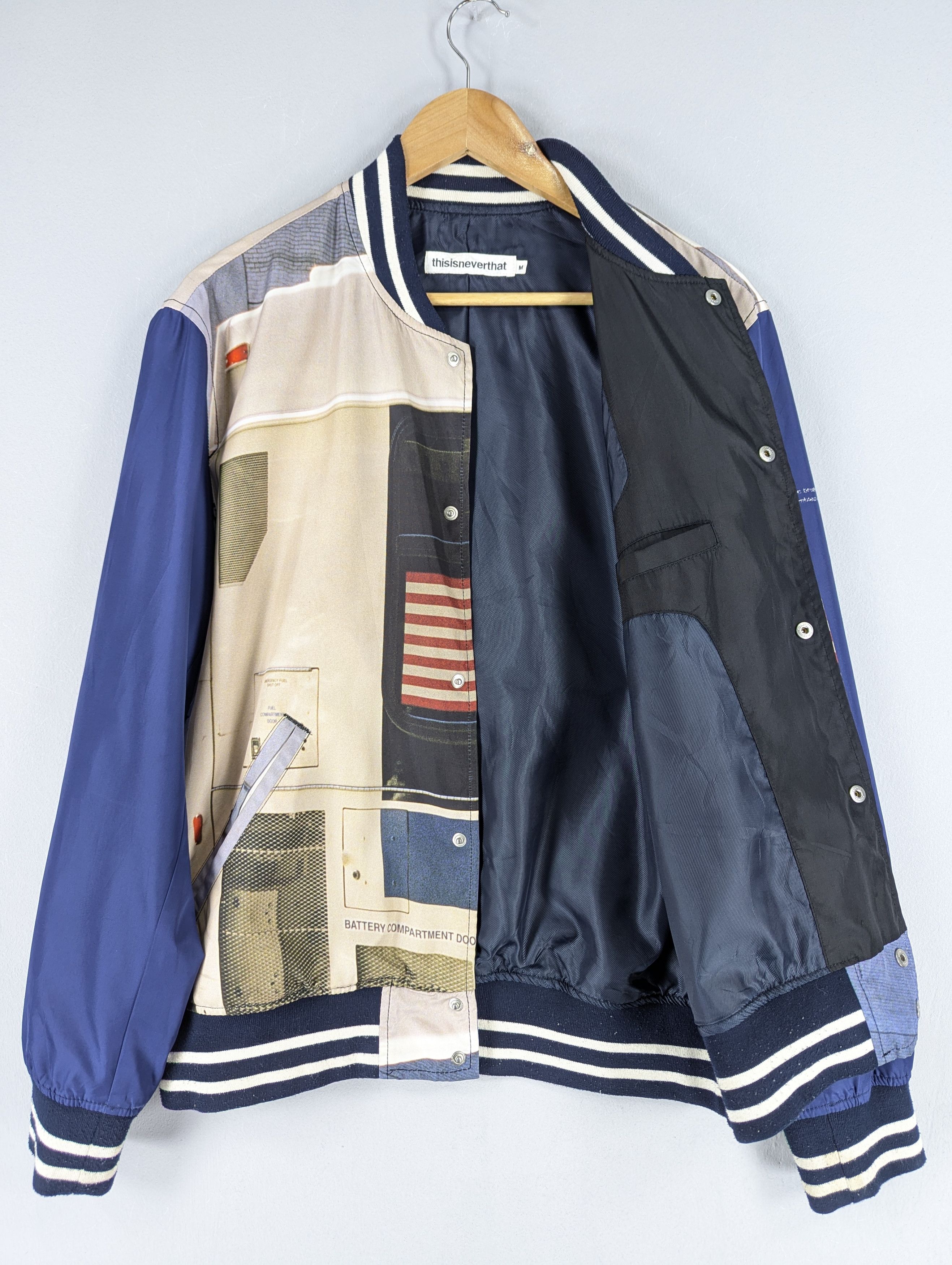 thisisneverthat Thisisneverthat Photo Print Varsity Button Jacket Size US L / EU 52-54 / 3 - 9 Thumbnail