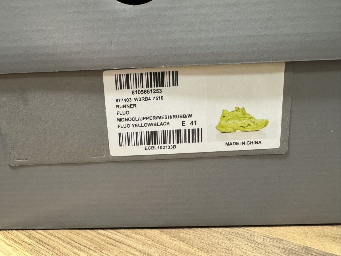 Balenciaga Balenciaga runner (FLUO) Size US 8 / EU 41 - 6 Thumbnail