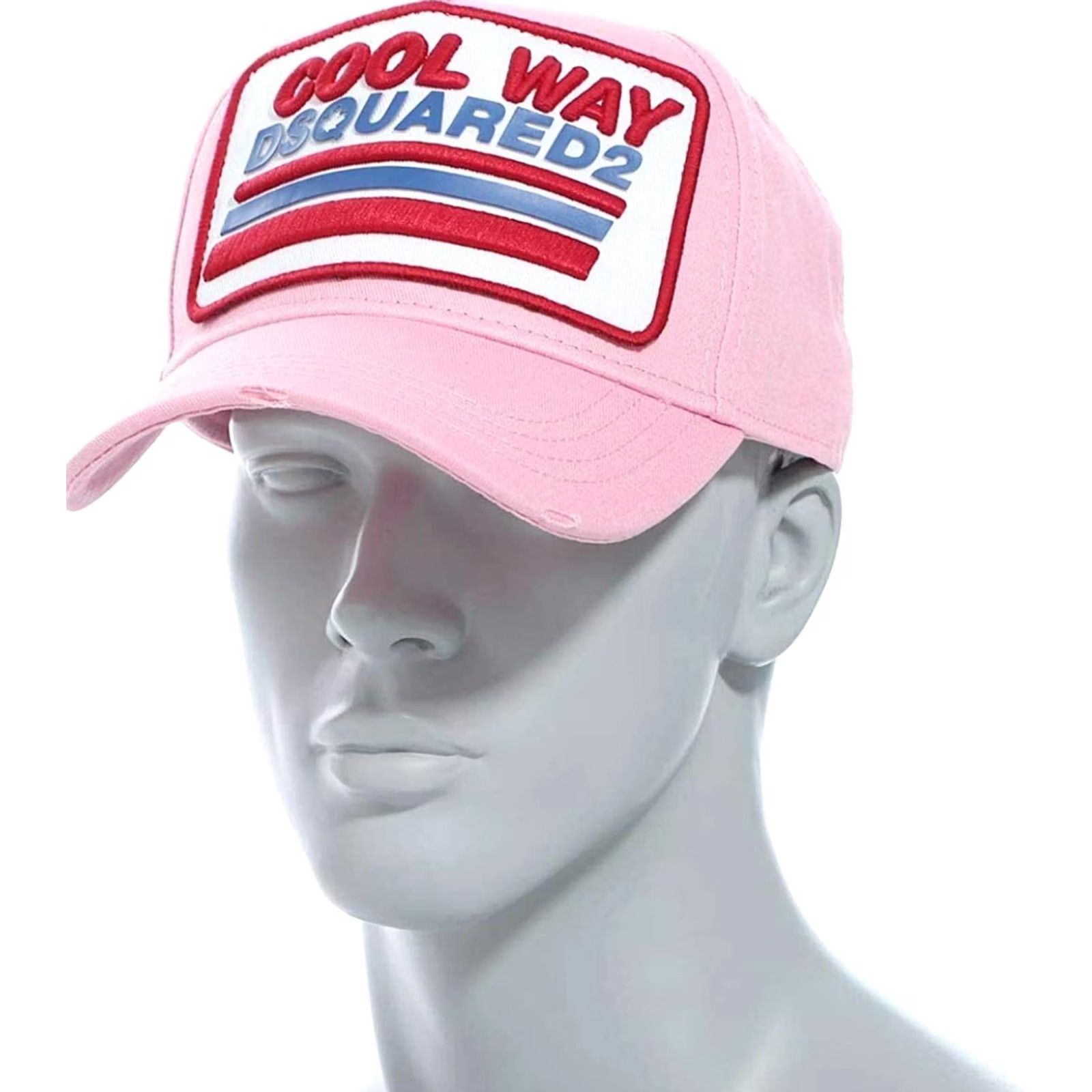 Dsquared2 Dsquared2 Cool Way Embroidered Logo Baseball Cap Hat Adjustable Pink Size ONE SIZE - 6 Thumbnail