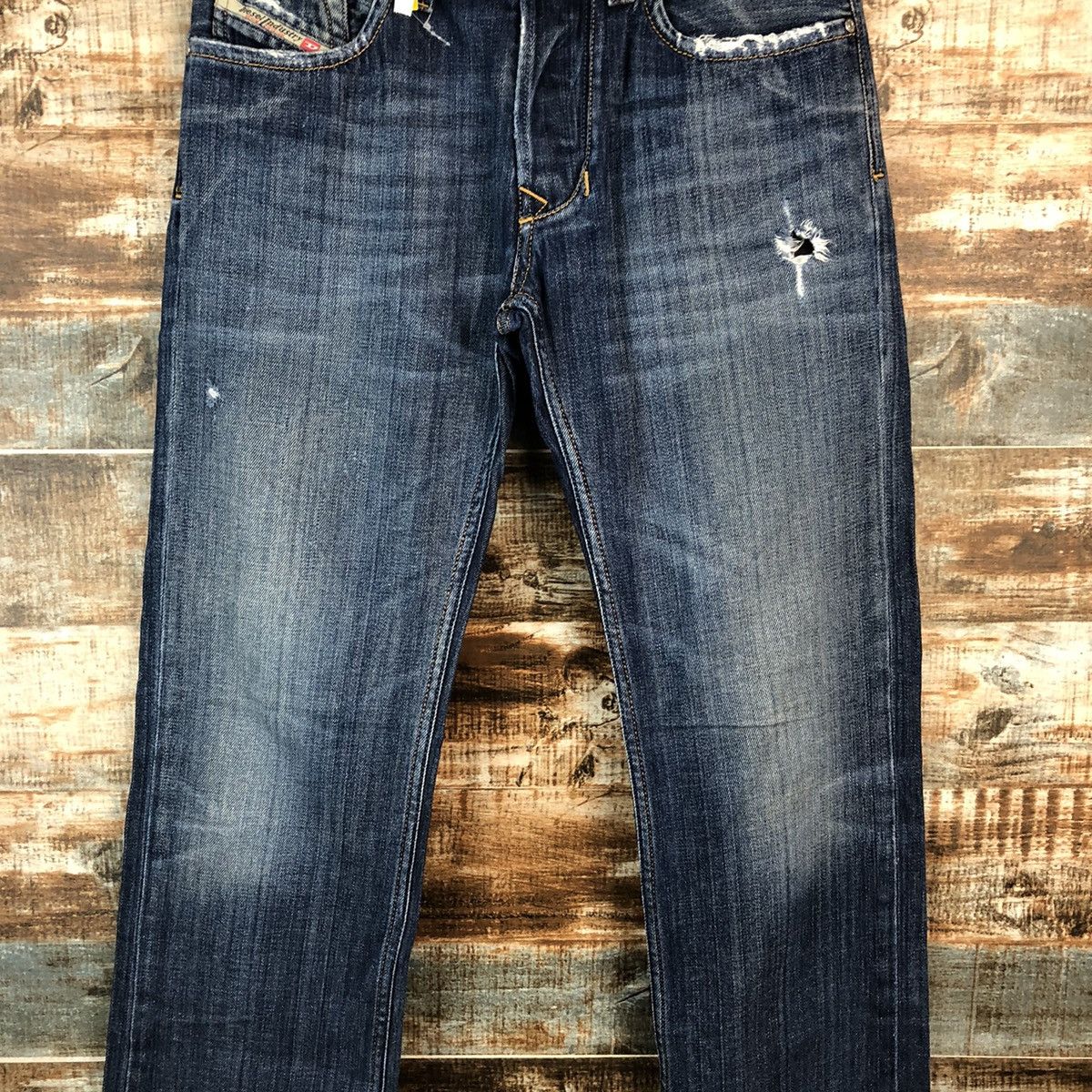 Diesel DLL Diesel Larkee Blue Distressed Denim Pants #C082 Size US 30 / EU 46 - 5 Thumbnail