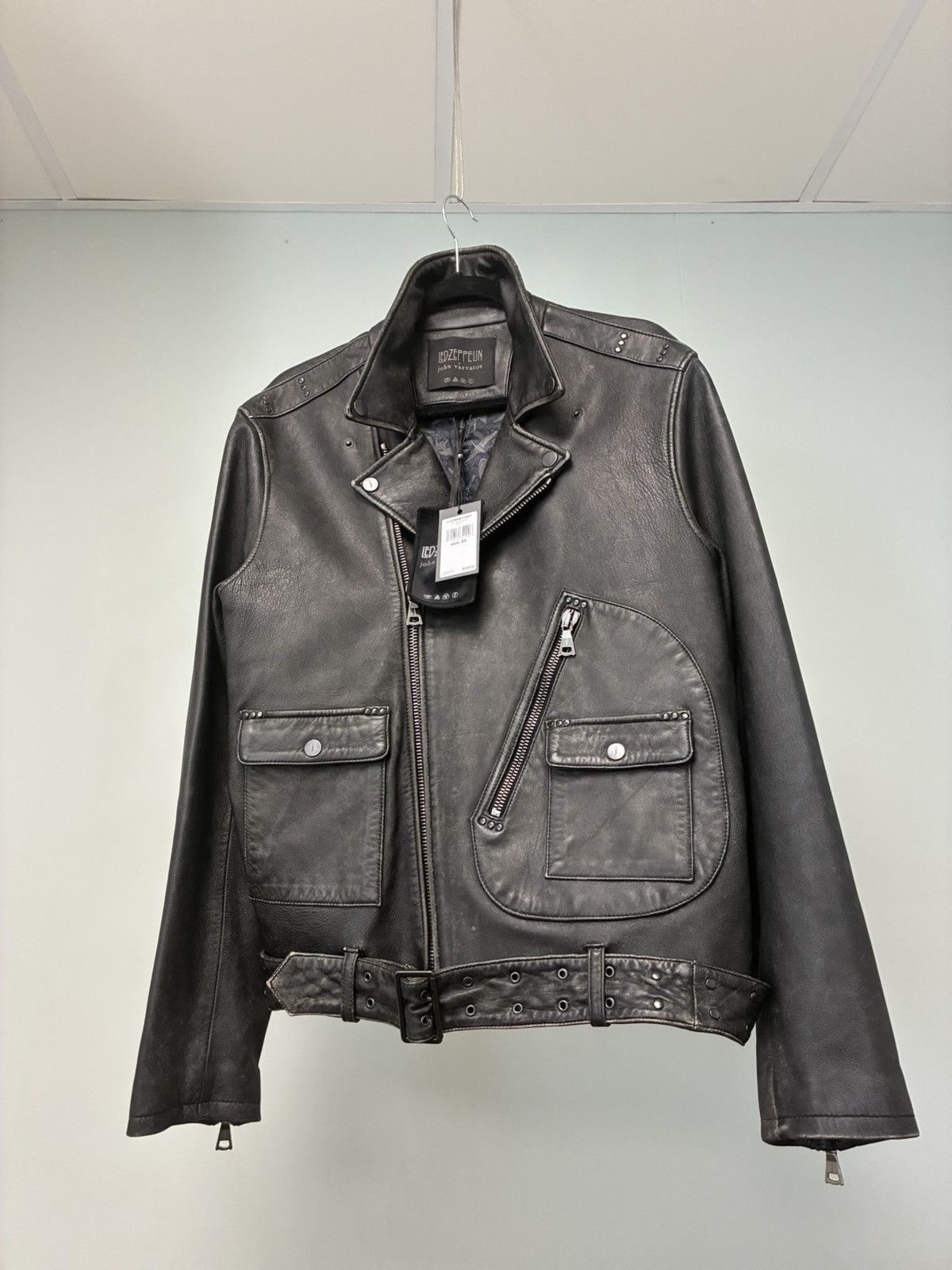 John Varvatos Led Zeppelin leather biker jacket EU 52 USA 42 Size US L / EU 52-54 / 3 - 13 Thumbnail