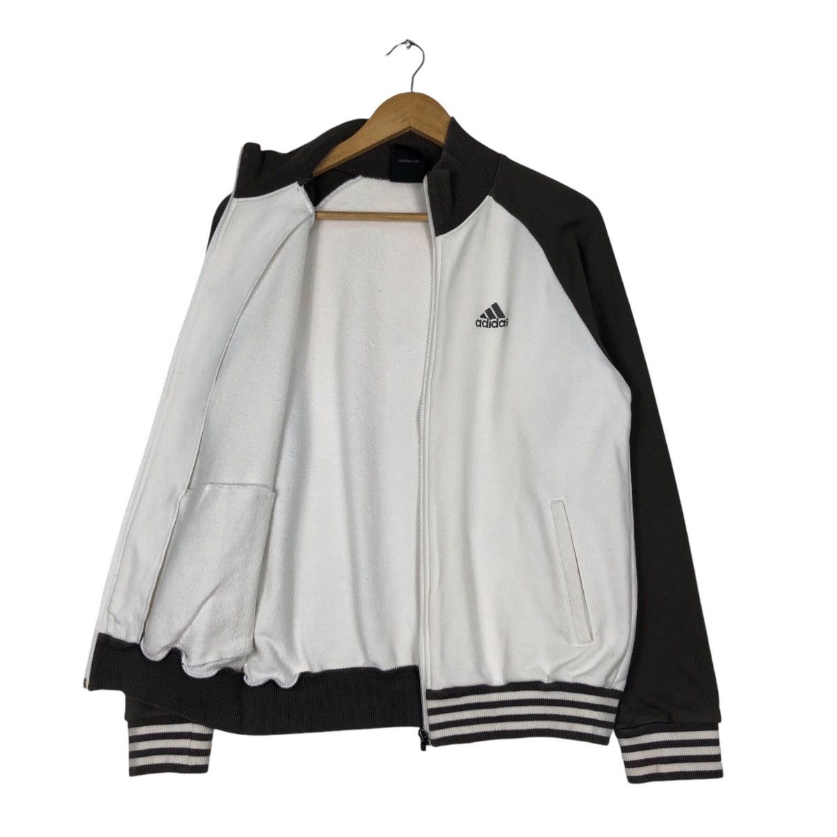 Adidas × Vintage Adidas 90s Long Sleeve Three Stripe Vintage Sweater Size US S / EU 44-46 / 1 - 9 Thumbnail