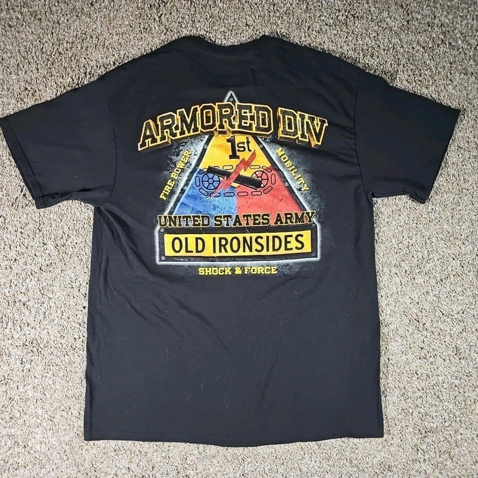 Other United States Army Old Ironsides 1st Armored Division L Tee Size US L / EU 52-54 / 3 - 5 Thumbnail