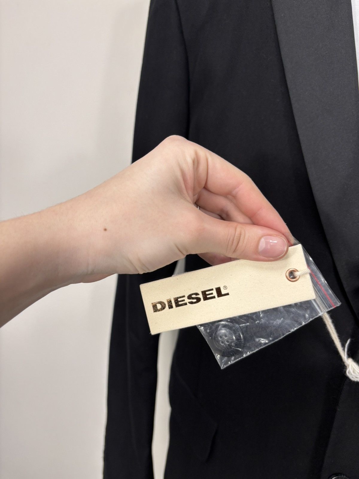 Diesel Diesel Carin-D NWT Men’s Cotton Black Dinner Jacket Tuxedo Size 40R - 7 Thumbnail