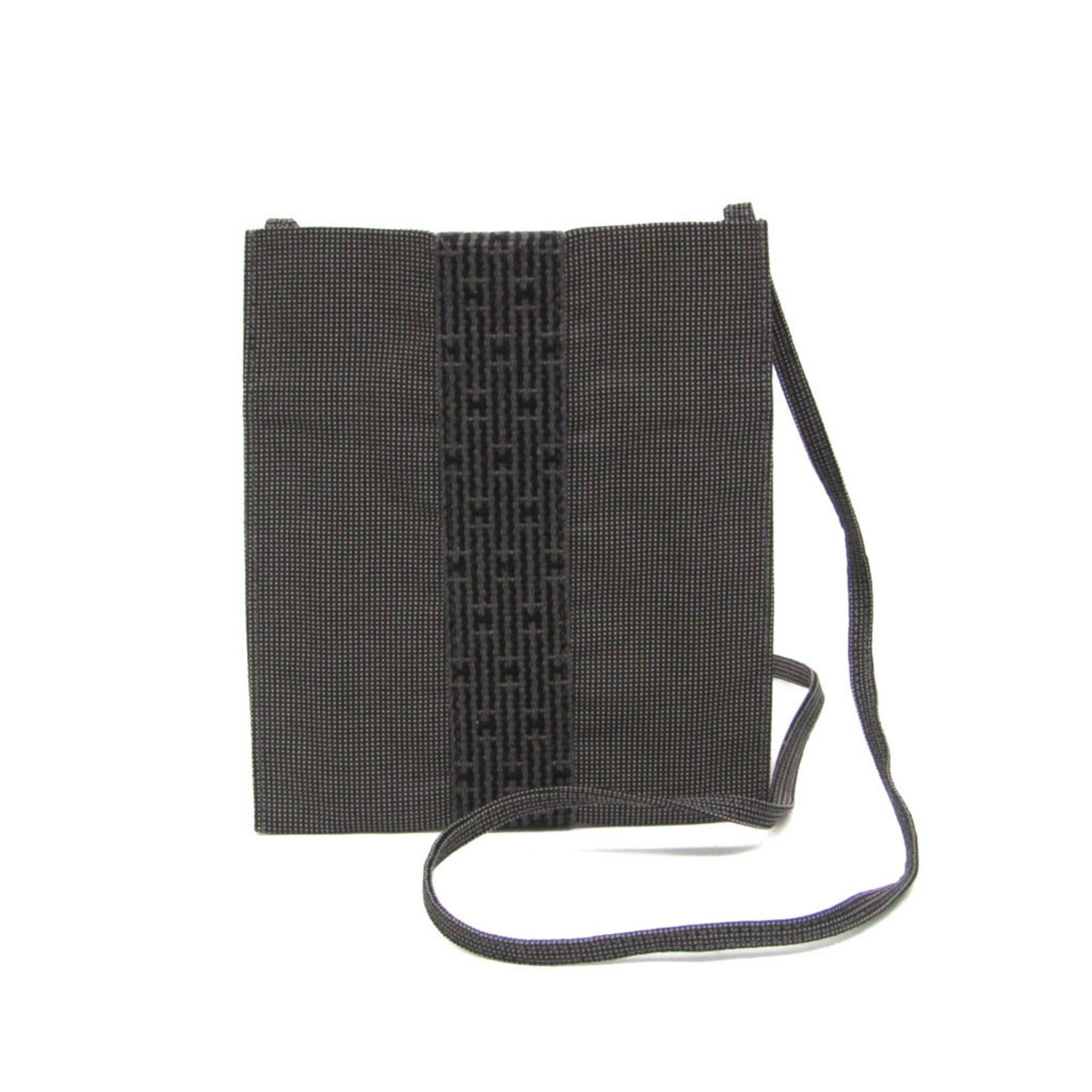 Hermes Her Line Pochette Women's Polyamide,polyester Shoulder Bag Gray in Grey