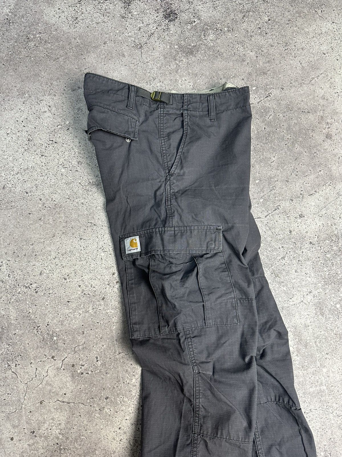 Carhartt × Vintage Vintage Carhartt Cargo Aviation Pants Distressed Gray Y2K Size US 32 / EU 48 - 6 Thumbnail