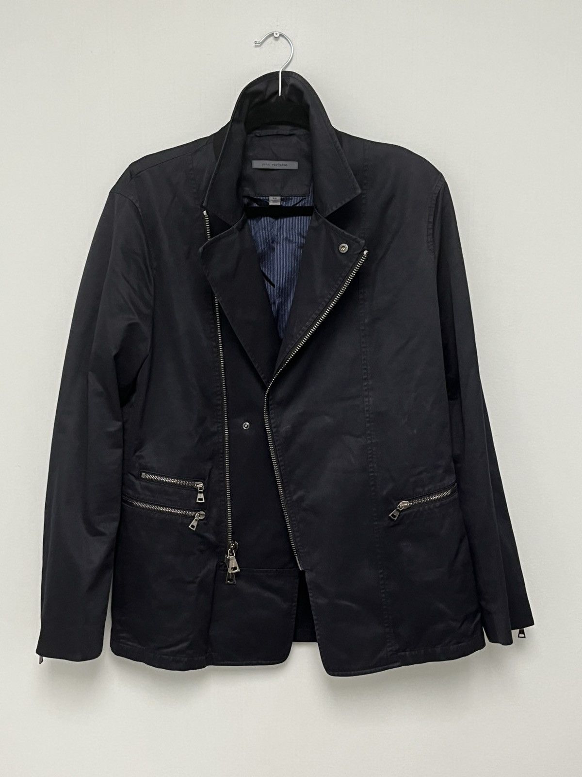 John Varvatos Asymmetric Rider Jacket Size EU 46 USA 36 small Size US S / EU 44-46 / 1 - 6 Thumbnail