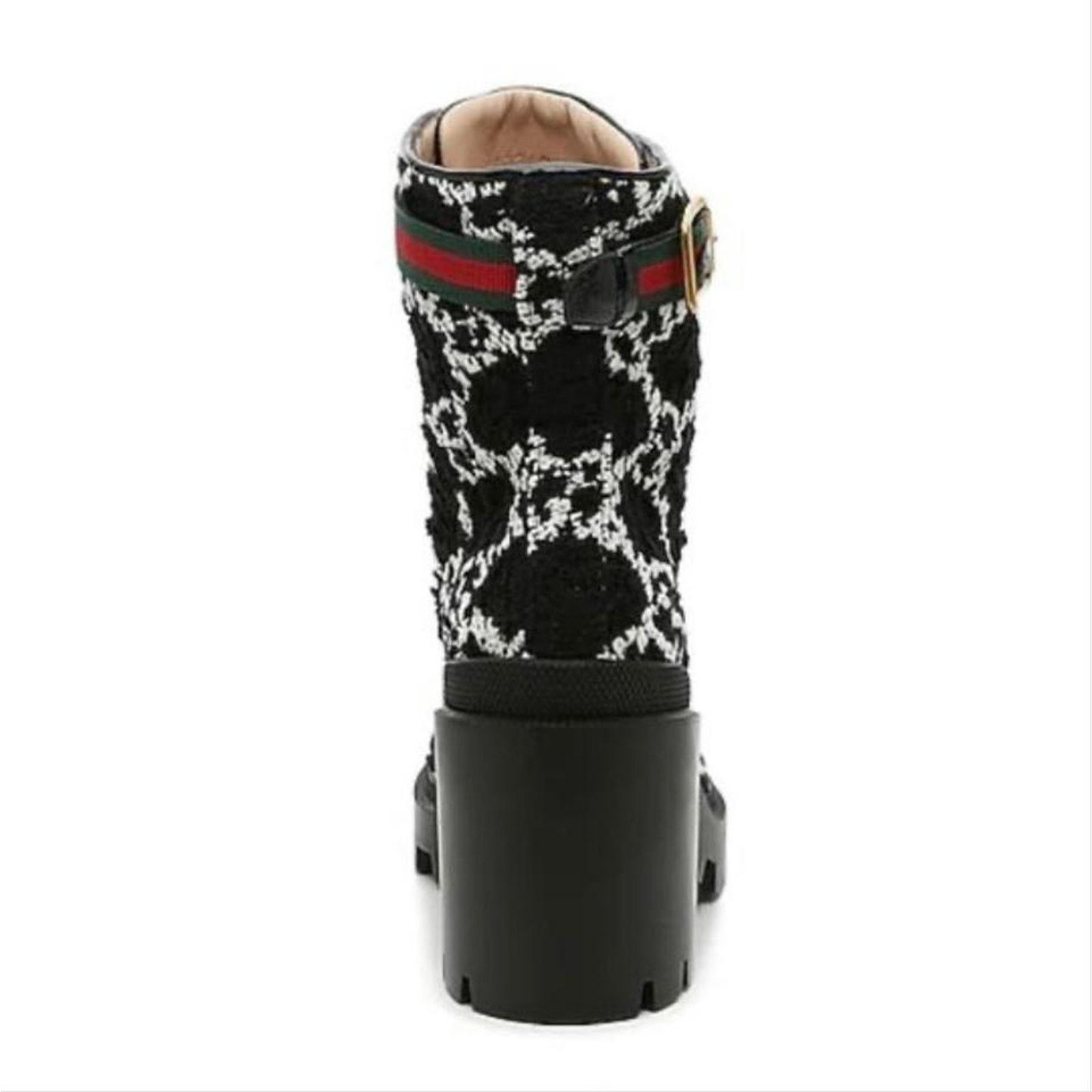 Gucci Trip GG logo wool ankle boots Size US 5.5 / IT 35.5 - 4 Thumbnail