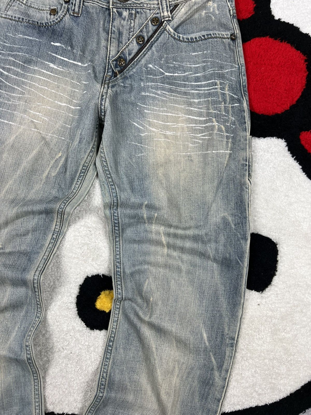 Japanese Brand Vintage Japanese Junya Watanabe GOA Style Denim Y2K Jeans Size US 30 / EU 46 - 5 Thumbnail