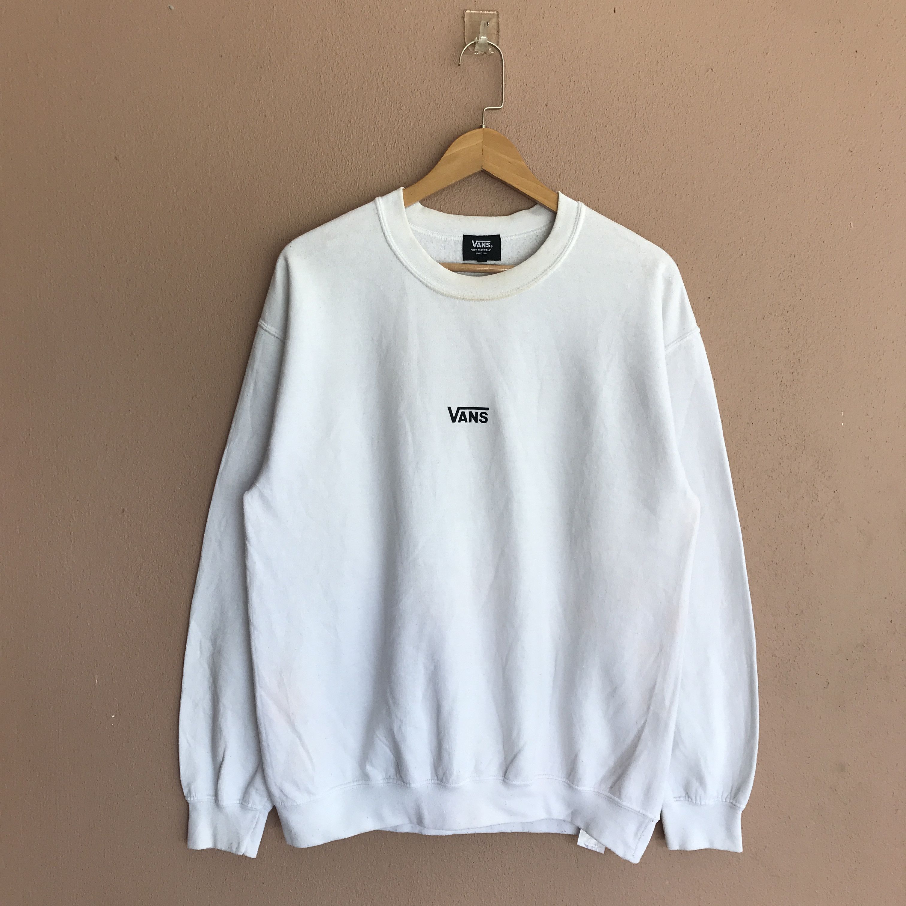Vans VANS Of The Walls Crewneck White Sweater Size US M / EU 48-50 / 2 - 2 Thumbnail