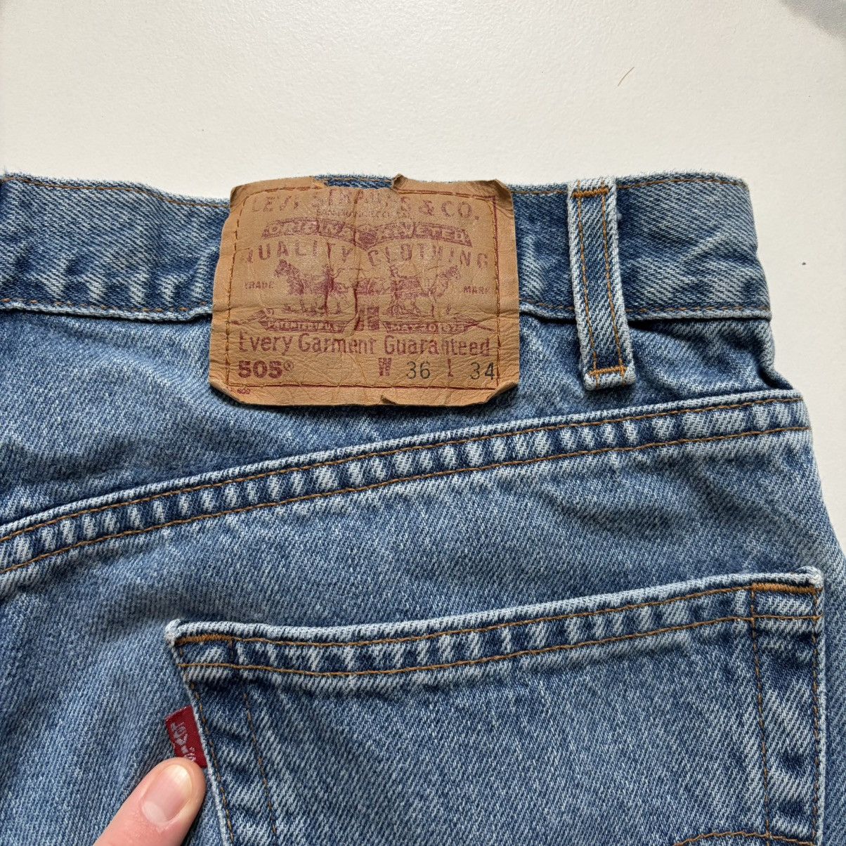 Levi's Vintage 1990s 90s Levi’s 505 Straight Leg Regular Fit Jeans Size US 36 / EU 52 - 5 Thumbnail