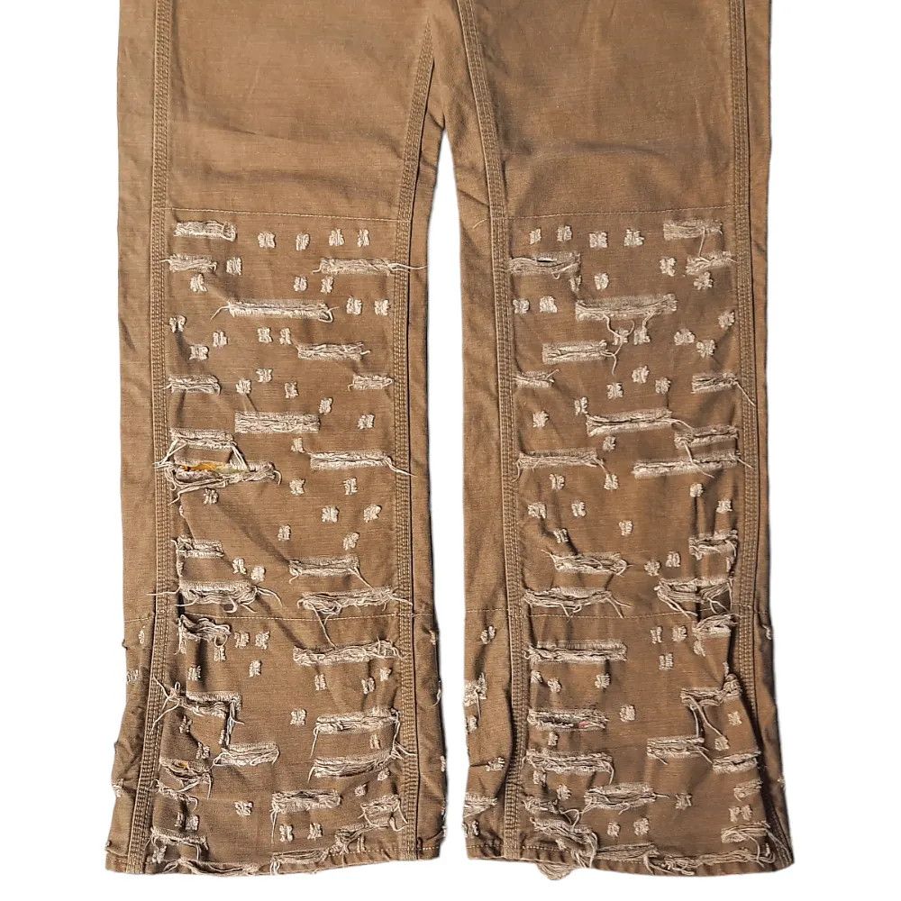 14th Addiction × Le Grande Bleu (L.G.B.) × Share Spirit Homme Medical Branch Japan Distressed Canvas Pants Size US 32 / EU 48 - 3 Thumbnail