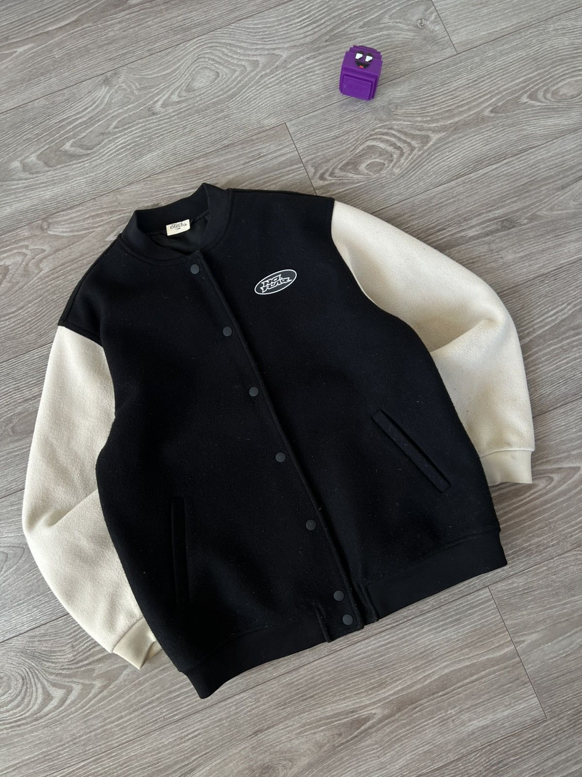 No Fear ‼️Teddy Fleece No Fear x H&M Big Logo Avant Garde Y2K Bomber Size US M / EU 48-50 / 2 - 12 Thumbnail
