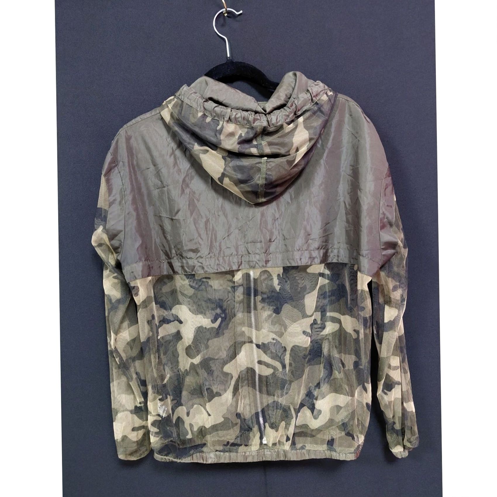 Vintage Shinestar Camouflage Hooded Jacket Mens M Polyester Zip Breathable Lightweight Pullover Camouflage Outdoor 90s? Size US M / EU 48-50 / 2 - 2 Thumbnail