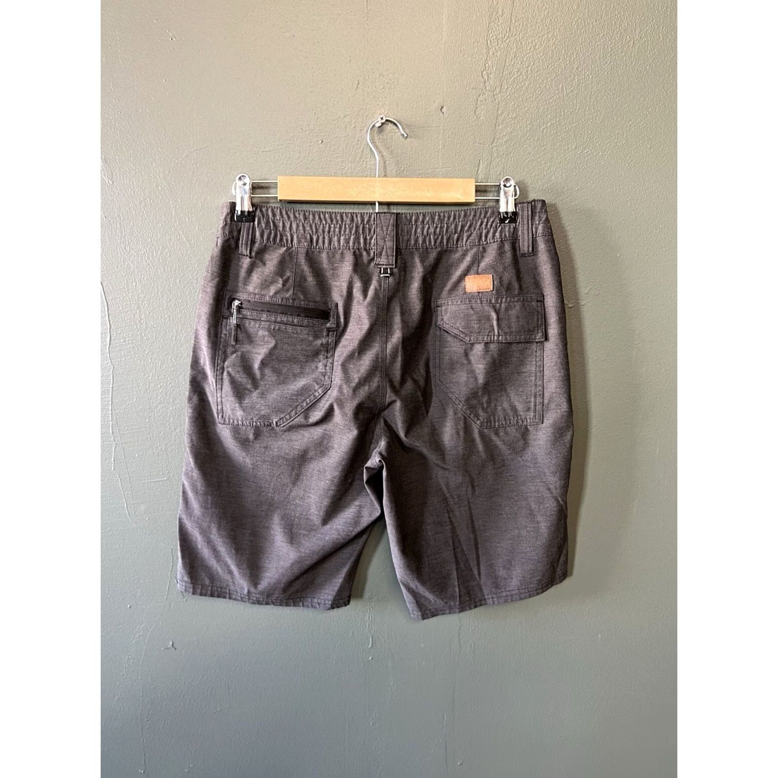 O'Neill O'Neill Mens Gray Chino Travlr Shorts 30W Regular Size w/out Drawstring Size US 30 / EU 46 - 2 Thumbnail