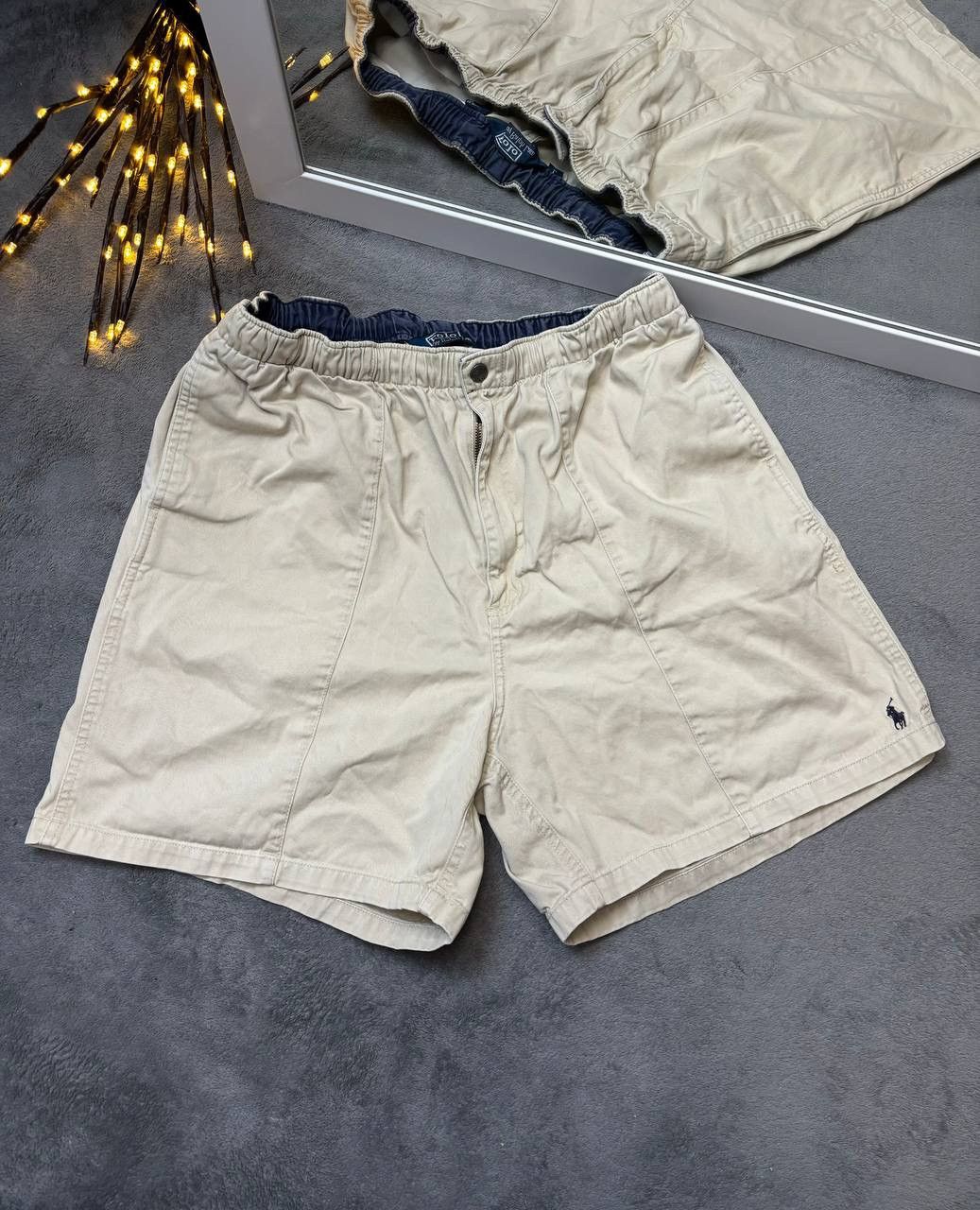 Polo Ralph Lauren × Ralph Lauren × Vintage Vintage Y2K Polo Ralph Lauren Biege shorts Size US 34 / EU 50 - 1 Thumbnail