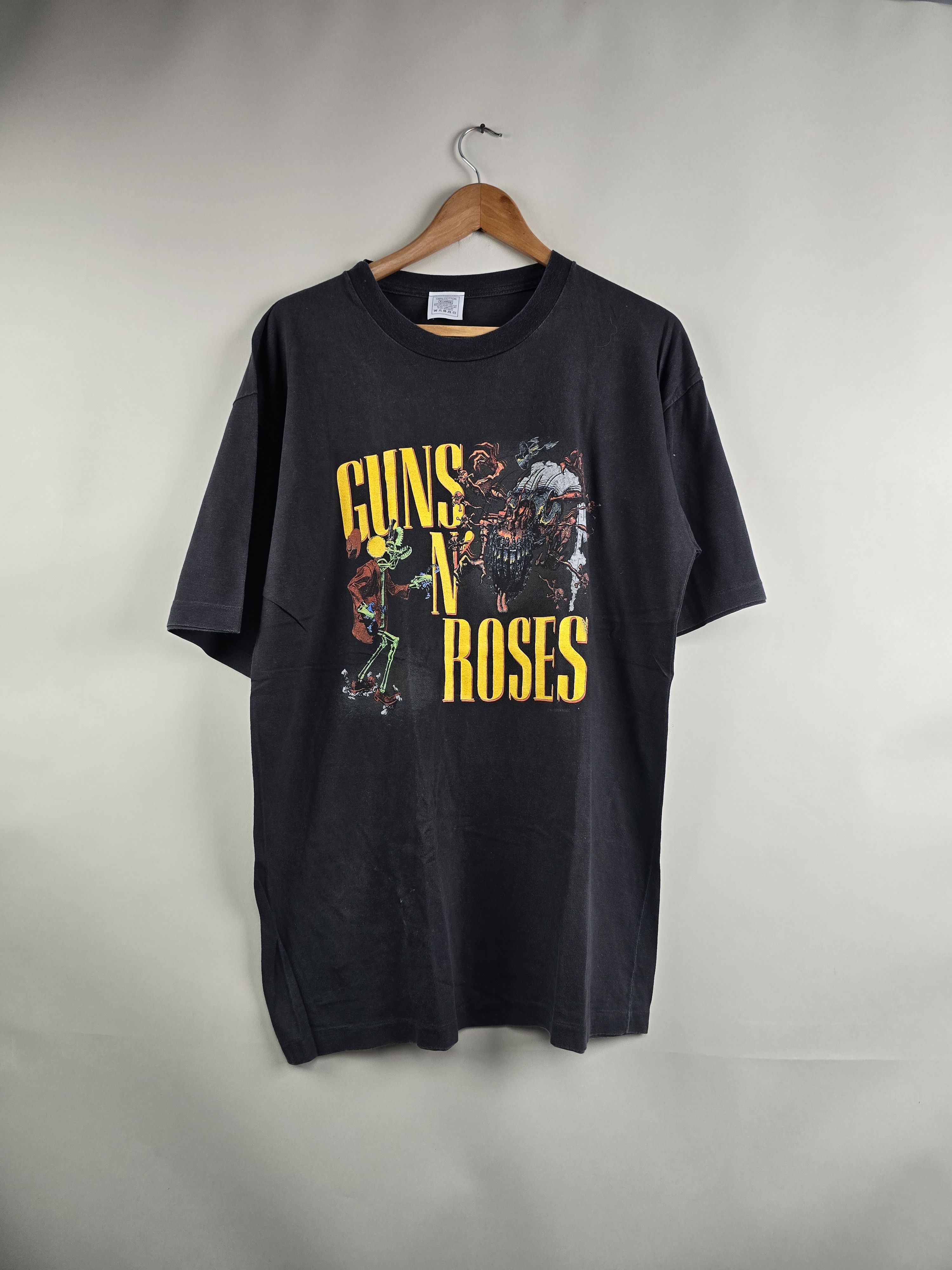 Band Tees × Guns N' Roses × Vintage 1987 Guns N Roses Was Here XL