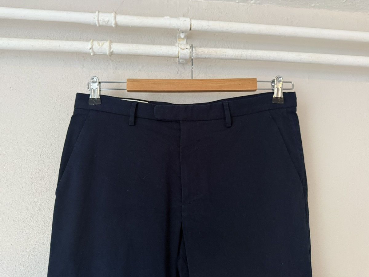 Gucci Navy Cotton-Stretch Trousers with Bee Patch Size US 30 / EU 46 - 3 Thumbnail