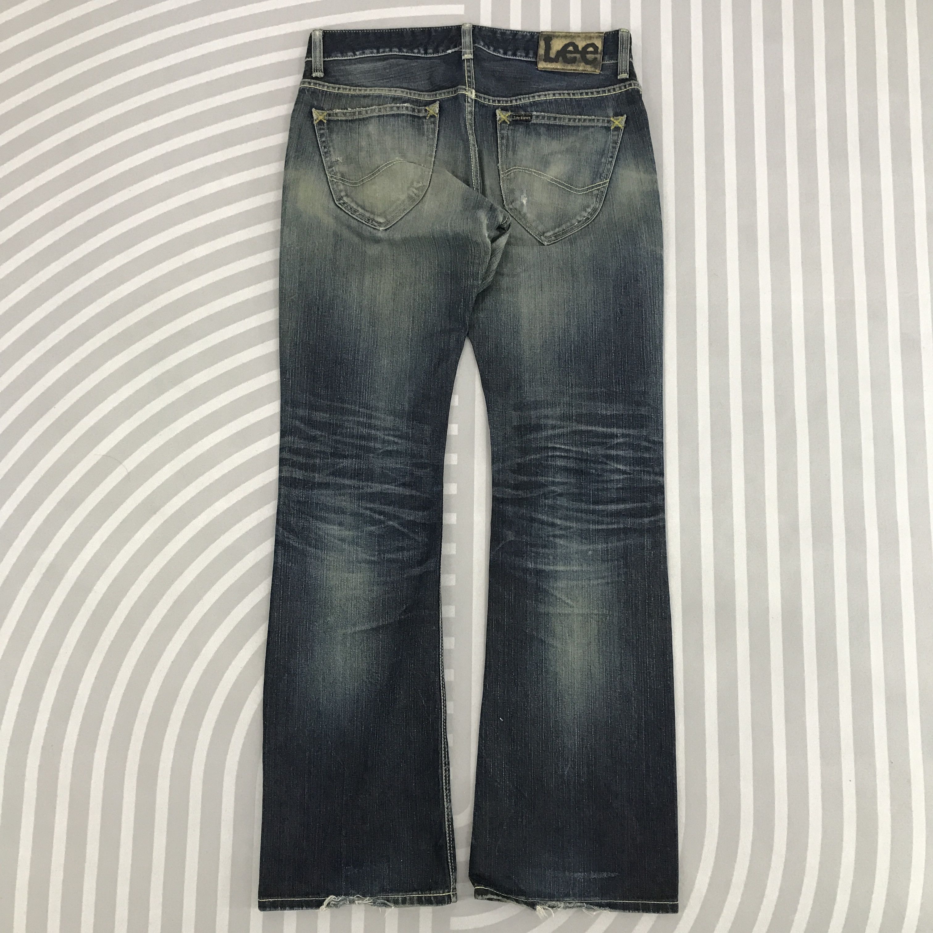 Japanese Brand × Lee × Vintage Vintage Gold Label Lee Riders Distressed Bootcut Jeans Size US 31 - 2 Thumbnail