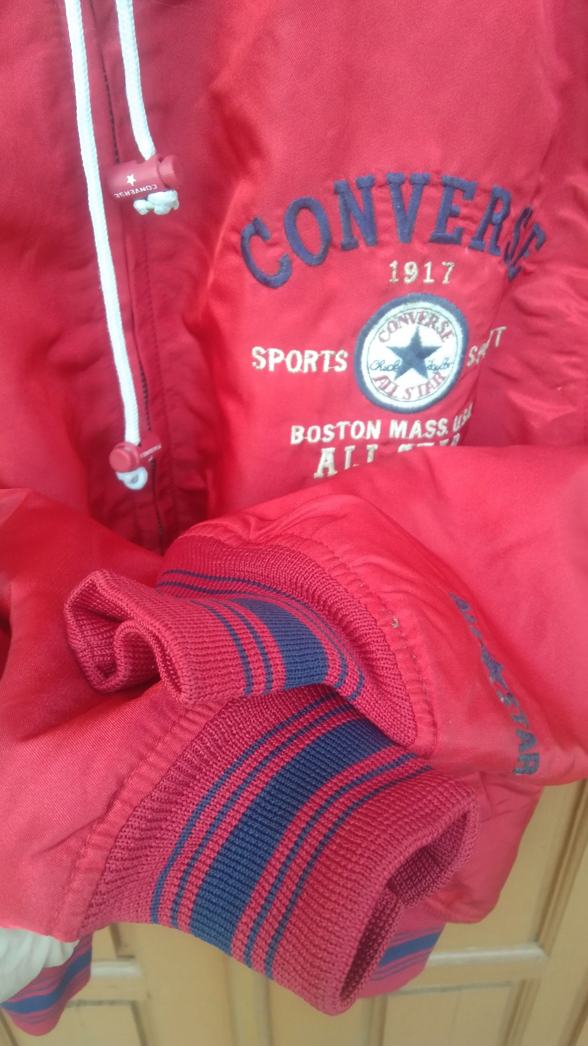 Converse × Vintage Vtg Converse varsity with hoodie jacket Size US M / EU 48-50 / 2 - 4 Thumbnail