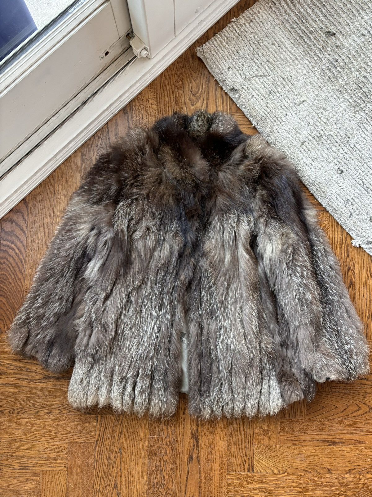 image of Mink Fur Coat x Raccoon Fur Sash Vintage Fur Jacket Short Fur Coat Lynx Chinchilla Fox Rabbit in Br