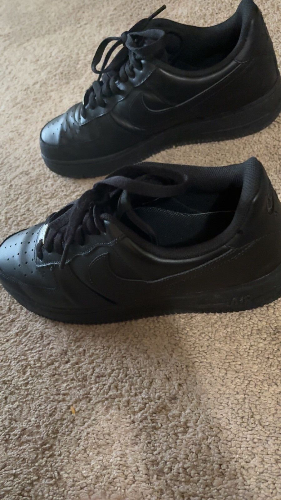Nike Black AF1 Size US 12 / EU 45 - 2 Thumbnail
