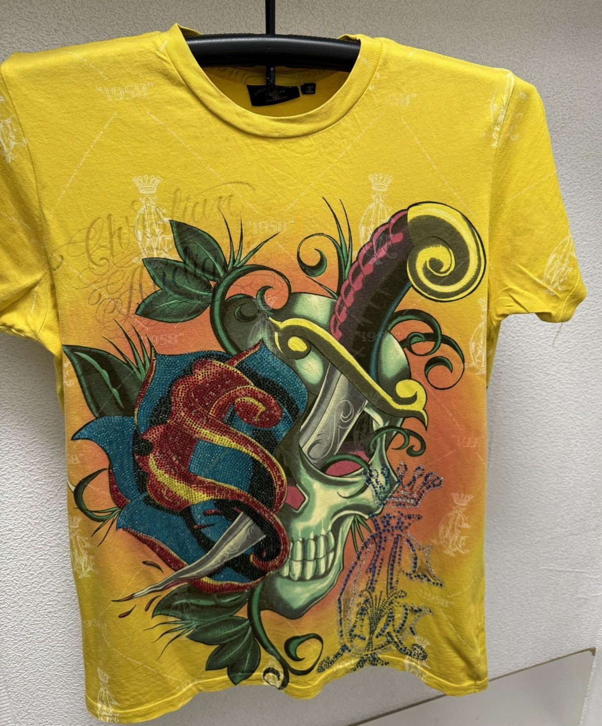 Christian Audigier Christian Audigier fullprint yellow t-shirt M Size US M / EU 48-50 / 2 - 6 Thumbnail